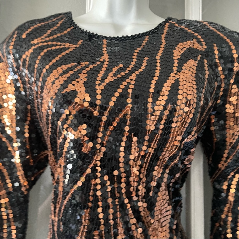 Oleg Cassini Vintage‎ Beaded Dress - Picture 6 of 10